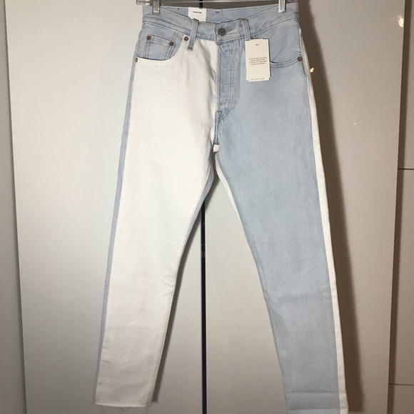 NWT Levi’s 501 Two-Tone Skinny Jeans - Picture 5 of 8